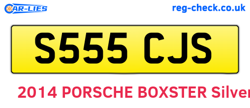 S555CJS are the vehicle registration plates.