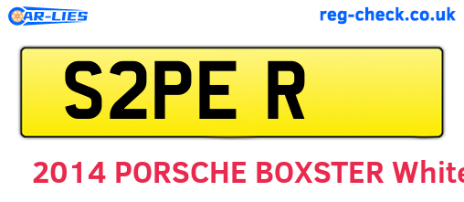 S2PER are the vehicle registration plates.