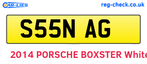 S55NAG are the vehicle registration plates.