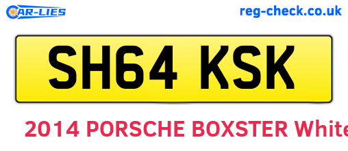 SH64KSK are the vehicle registration plates.