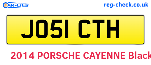 JO51CTH are the vehicle registration plates.