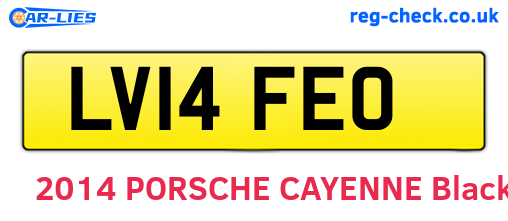 LV14FEO are the vehicle registration plates.