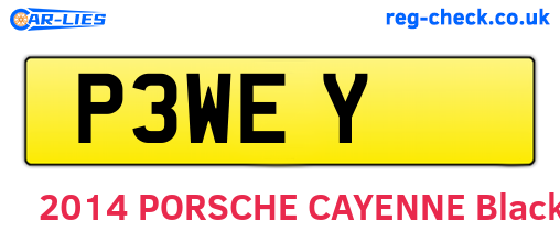 P3WEY are the vehicle registration plates.