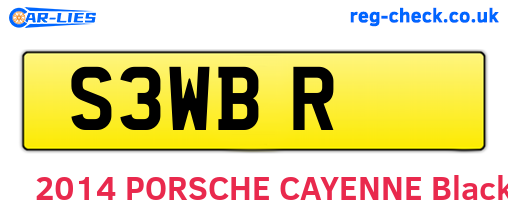 S3WBR are the vehicle registration plates.