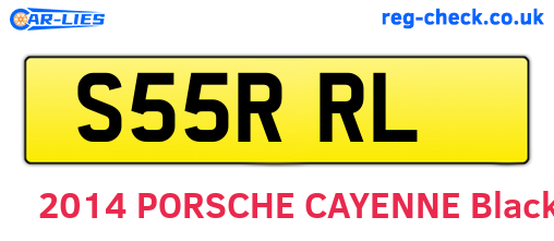 S55RRL are the vehicle registration plates.