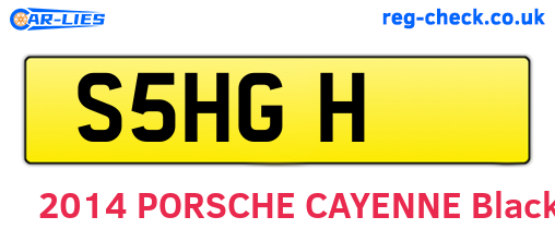 S5HGH are the vehicle registration plates.