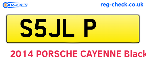 S5JLP are the vehicle registration plates.