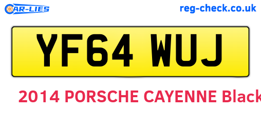 YF64WUJ are the vehicle registration plates.