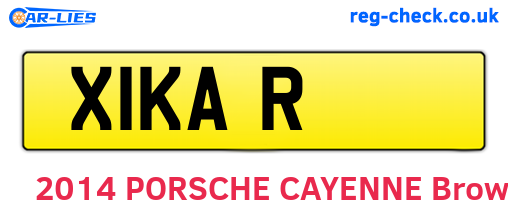 X1KAR are the vehicle registration plates.