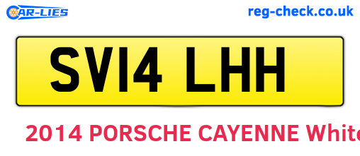 SV14LHH are the vehicle registration plates.