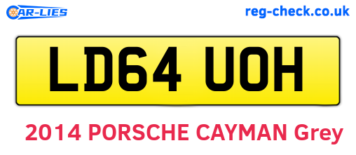 LD64UOH are the vehicle registration plates.