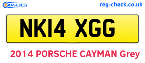 NK14XGG are the vehicle registration plates.