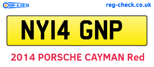 NY14GNP are the vehicle registration plates.