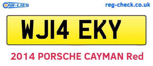 WJ14EKY are the vehicle registration plates.