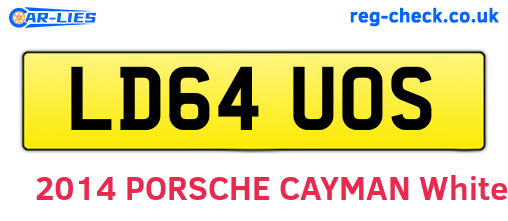 LD64UOS are the vehicle registration plates.