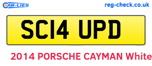SC14UPD are the vehicle registration plates.
