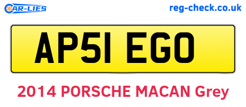 AP51EGO are the vehicle registration plates.