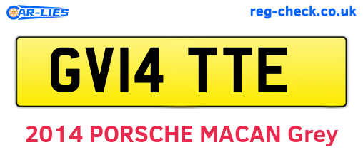 GV14TTE are the vehicle registration plates.