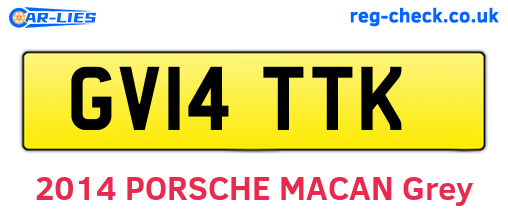 GV14TTK are the vehicle registration plates.