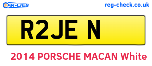 R2JEN are the vehicle registration plates.