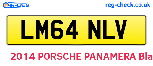 LM64NLV are the vehicle registration plates.