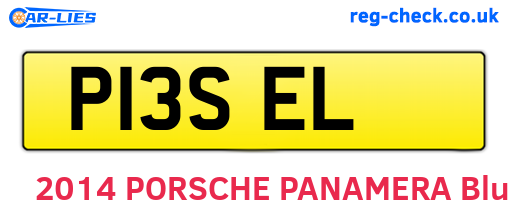 P13SEL are the vehicle registration plates.
