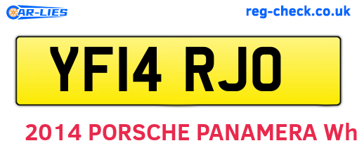YF14RJO are the vehicle registration plates.