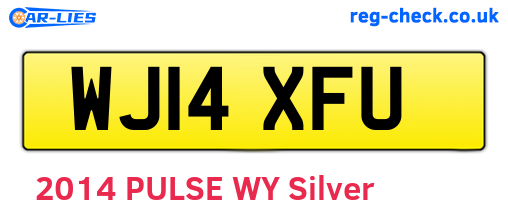 WJ14XFU are the vehicle registration plates.