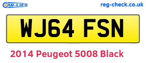 Black 2014 Peugeot 5008 (WJ64FSN)