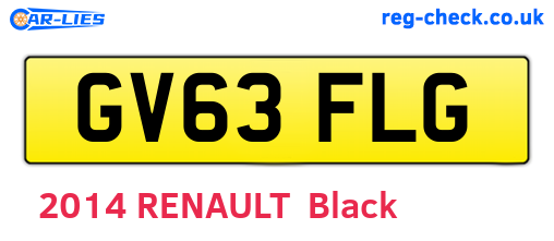 GV63FLG are the vehicle registration plates.
