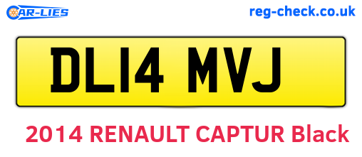 DL14MVJ are the vehicle registration plates.