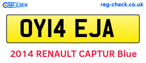 OY14EJA are the vehicle registration plates.