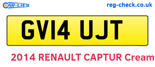 GV14UJT are the vehicle registration plates.