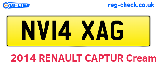 NV14XAG are the vehicle registration plates.