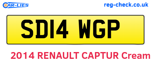 SD14WGP are the vehicle registration plates.