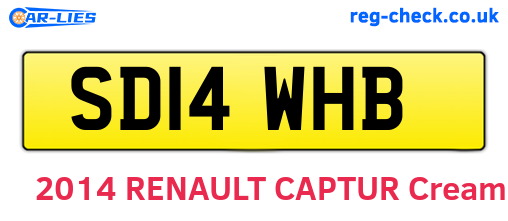 SD14WHB are the vehicle registration plates.