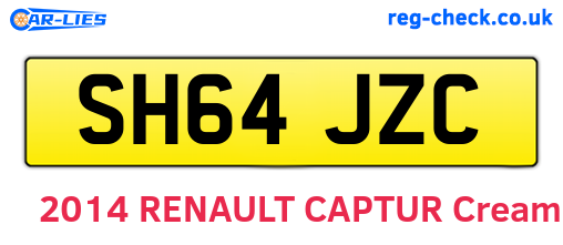 SH64JZC are the vehicle registration plates.