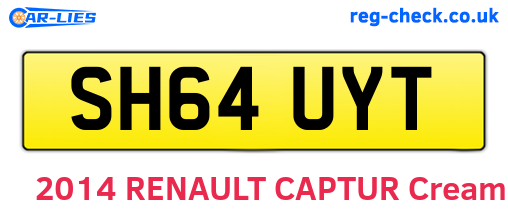 SH64UYT are the vehicle registration plates.