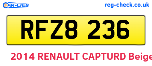 RFZ8236 are the vehicle registration plates.