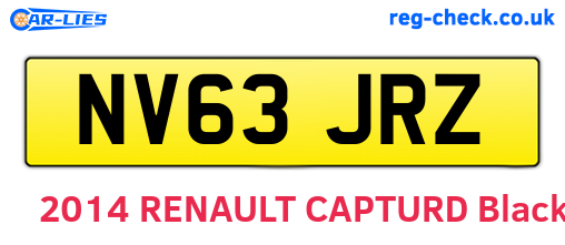 NV63JRZ are the vehicle registration plates.