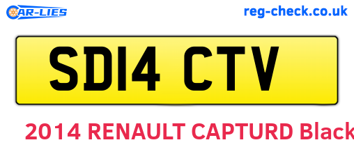 SD14CTV are the vehicle registration plates.