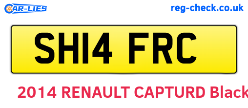SH14FRC are the vehicle registration plates.