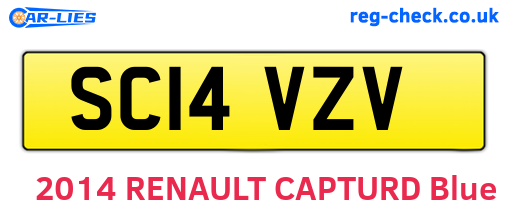 SC14VZV are the vehicle registration plates.