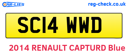 SC14WWD are the vehicle registration plates.