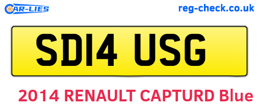 SD14USG are the vehicle registration plates.