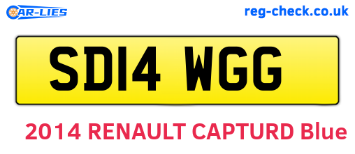 SD14WGG are the vehicle registration plates.