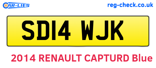 SD14WJK are the vehicle registration plates.