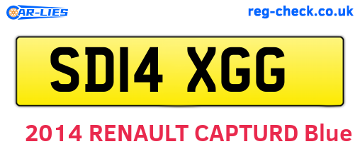 SD14XGG are the vehicle registration plates.