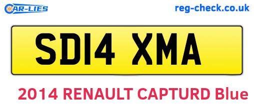 SD14XMA are the vehicle registration plates.