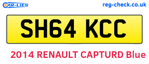 SH64KCC are the vehicle registration plates.